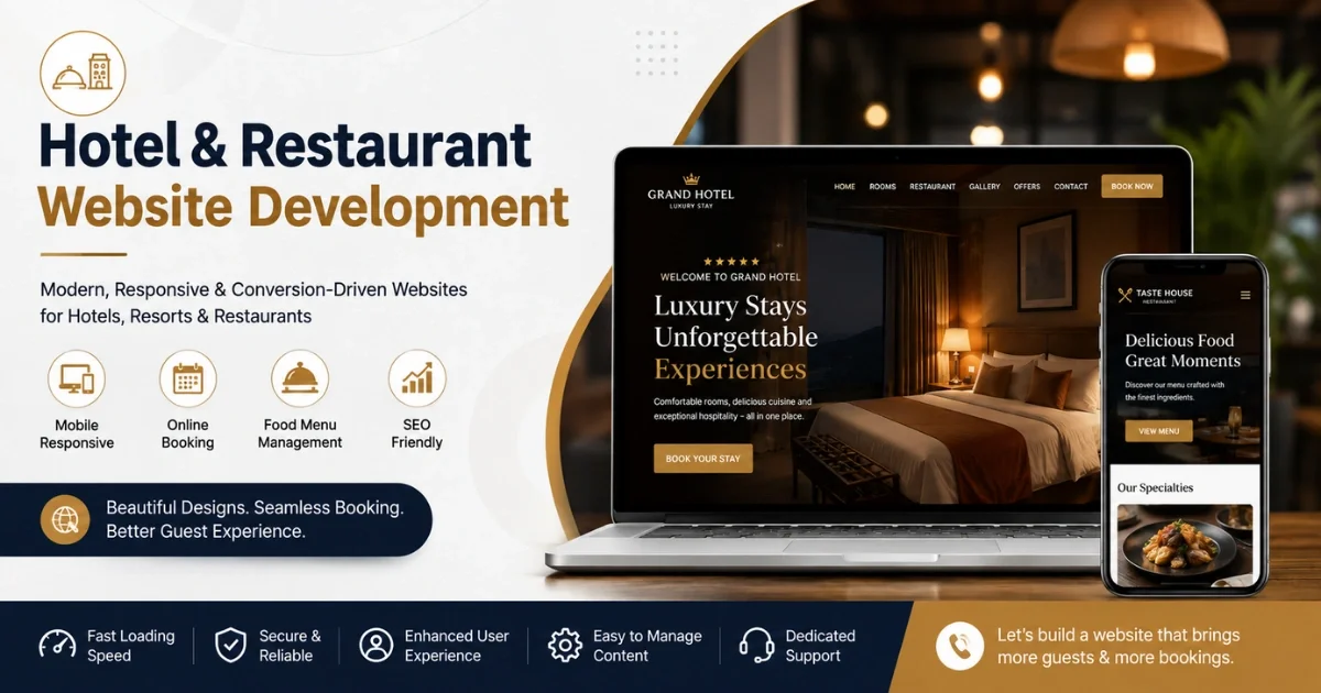 Hotel & Restaurant Website Development: Essential Features, Benefits & Booking Solutions